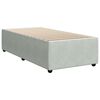 vidaXL Bed Frame without Mattress Light Grey 90x190 cm Single Velvet