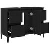 vidaXL Bathroom Sink Cabinet Black Oak 80 x 33 x 60 cm Engineered Wood