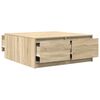 vidaXL Coffee Table with Drawers Sonoma Oak 100x100x40 cm