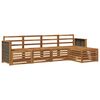 vidaXL Outdoor Sofa Set 5 pcs Natural