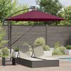 vidaXL Cantilever Banana Parasol Bordeaux red 294 x 294 x 248 cm