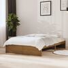 vidaXL Bed Frame without Mattress Honey Brown Solid Wood 120x190 cm