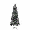 vidaXL Artificial Christmas Tree with 300 LEDs with Stand Green 210 cm
