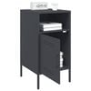 vidaXL Bedside Cabinets 2 pcs Anthracite 36x39x68 cm Steel