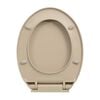 vidaXL Soft-Close Toilet Seat Beige Oval