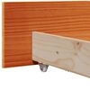 vidaXL Bed Frame with Headboard Wax Brown 135 x 190 cm Solid Pine Wood