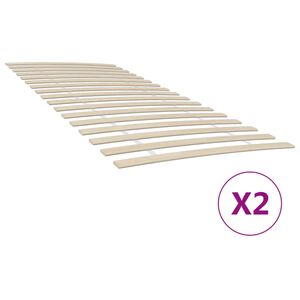 vidaXL Bed Slats Replacements with 34 Slats 2 pcs 100x200 cm