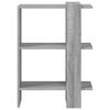vidaXL Bookshelf Grey Sonoma 52 x 25 x 71.5 cm Engineered Wood