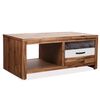 vidaXL Coffee Table Solid Acacia Wood 90x50x37.5 cm