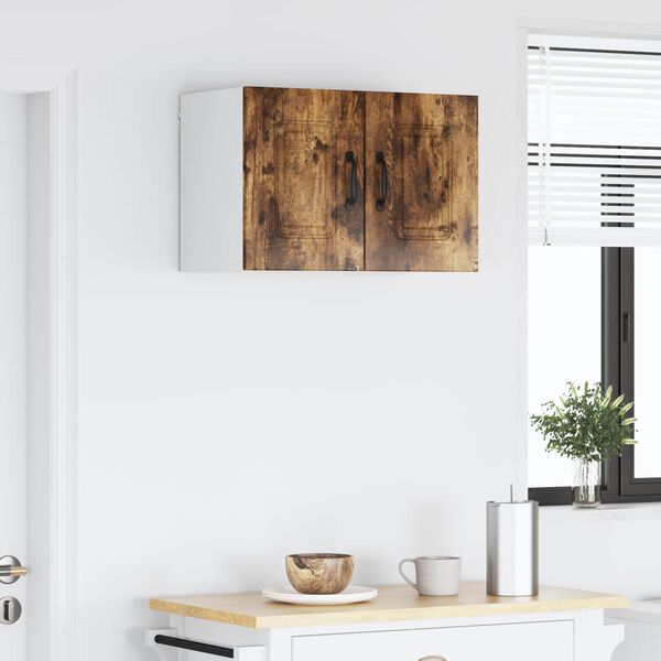 vidaXL Kitchen Cabinet Kalmar 2 pcs Smoked Oak 30 x 31 x 40 cm