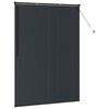 vidaXL Window Blind with Curtains Manual Black Aluminium
