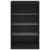 vidaXL Sideboard with LED Lights Black 60.5x37x100 cm