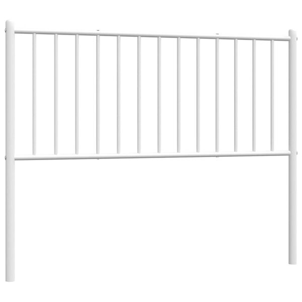 vidaXL Metal Replace Headboard White 107 cm
