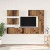 vidaXL TV Cabinet Set Wall-mounted 6 pcs Old Wood Engineered Wood
