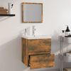 vidaXL Bathroom Furniture Set Smoked Oak Engineered Wood