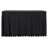 vidaXL 2 pcs Table Covers with Skirt Stretch 243x76x74 cm Anthracite