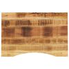 vidaXL Desk Top with Curve 80x50x2,5 cm Solid Wood Rough Mango