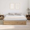 vidaXL Storage Bed Frame Artisan Oak 200 x 200 cm Engineered Wood