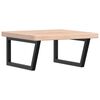 vidaXL Basin Shelf Wall Mounted Steel and Solid Wood Oak