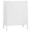 vidaXL Storage Cabinet White 80x35x101.5 cm Steel
