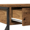 vidaXL Console Table with Drawer with Shelf Old wood 100 x 28 x 75 cm