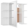 vidaXL Bathroom Mirror Cabinet White 80x20.5x64 cm Engineered Wood