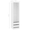 vidaXL Wardrobe with Drawers White 50x50x200 cm Engineered Wood