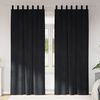 vidaXL Blackout Curtains 2 pcs Black 140 x 225 cm Velvet