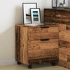 vidaXL Mobile File Cabinet with Wheels Old Wood 45x38x54 cm Engineered Wood
