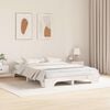 vidaXL Bed Frame White 160 x 200 cm Solid Pine Wood