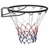 vidaXL Basketball Ring Black 45 cm Steel
