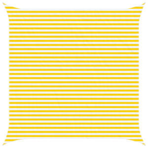 vidaXL Sun Shade Sail Yellow and White 4.5 x 4.5 m