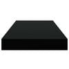 vidaXL Floating Wall Shelf Black 50x23x3.8 cm MDF