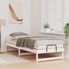 vidaXL Bed Frame White 90 x 210 cm Solid Pine Wood