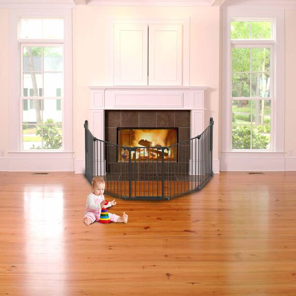 Noma 5-Panel Safety Gate Modular Metal Black 94238