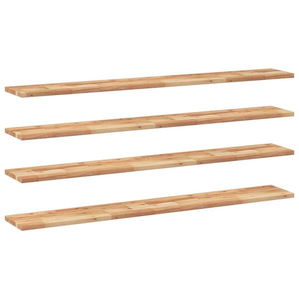 vidaXL Floating Shelves 4 pcs 160x20x2 cm Oil Finished Solid Wood Acacia