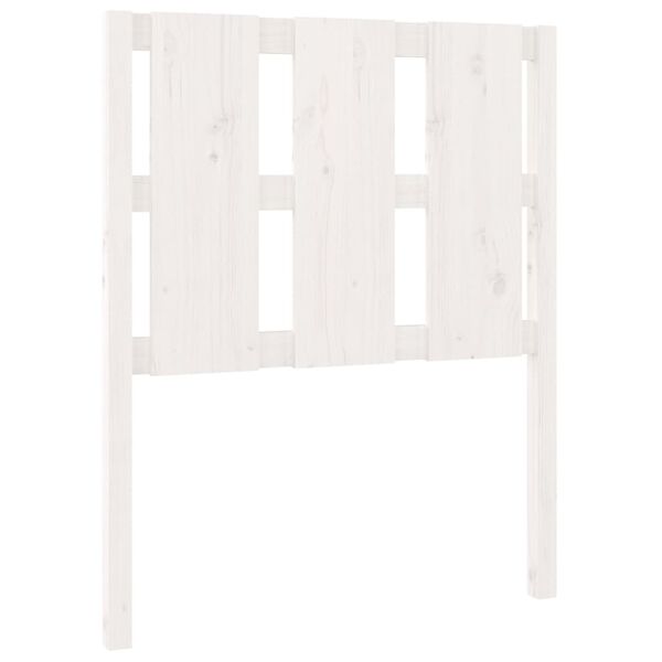 vidaXL Bed Headboard White 80.5x4x100 cm Solid Wood Pine