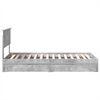 vidaXL Storage Bed Concrete Grey 75 x 190 cm Engineered Wood
