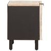 vidaXL Bedside Cabinet White 40 x 33 x 46 cm Solid Mango Wood