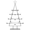 vidaXL Metal Christmas Tree for Decoration Black 140 cm