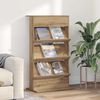 vidaXL Magazine Rack Artisan Oak 70 x 41 x 126 cm Engineered Wood