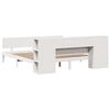 vidaXL Bookcase Bed without Mattress White 180x200 cm Super King Solid Wood Pine