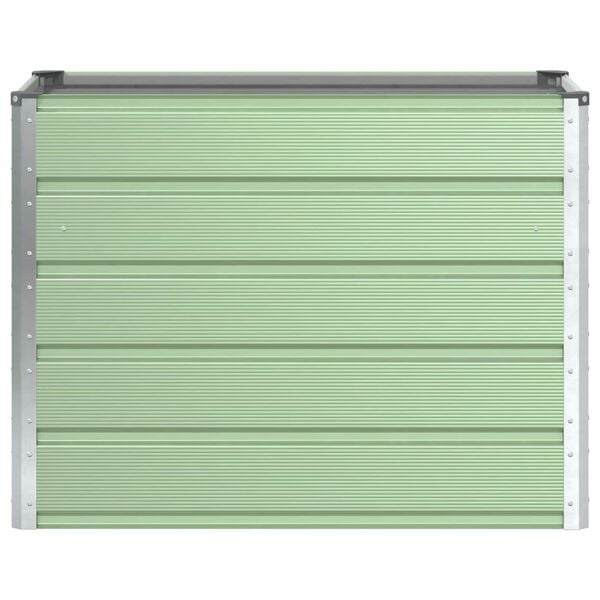 vidaXL Planter Pastel Green 100 x 50 x 77 cm Galvanised Steel