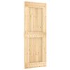 vidaXL Sliding Door with Hardware Set 80x210 cm Solid Wood Pine