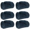 vidaXL Throw Blankets 6 pcs Navy Blue 130 x 150 cm 3.04 kg Fleece