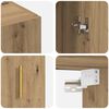 vidaXL Wall Cabinet Artisan Oak 69.5 x 34 x 90 cm Engineered Wood