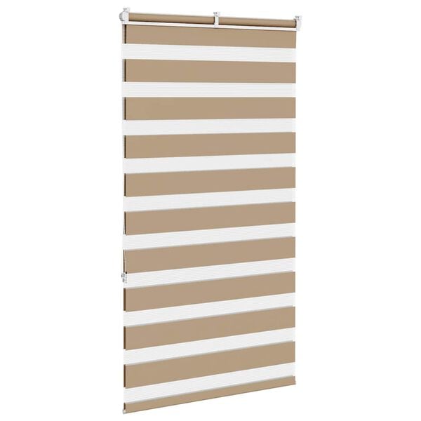 vidaXL Zebra Blind Sand Brown 70x150 cm Fabric Width 65.9 cm Polyester