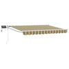 vidaXL Manual Retractable Awning with LEDs 3 x 2.5 m