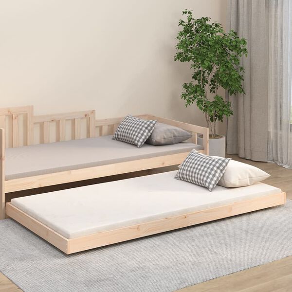 vidaXL Bed Frame without Mattress 90x200 cm Solid Wood Pine