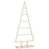 vidaXL Metal Christmas Tree Gold 90 cm Powder-coated steel